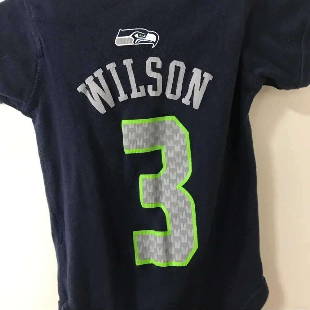 3/$15  Seattle Seahawks infant 3 Wilson onesie size 12 months